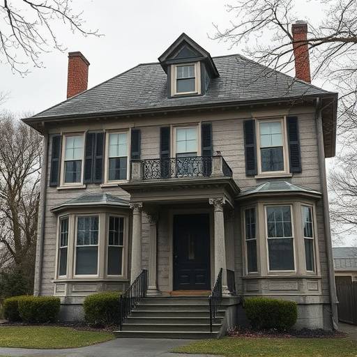 Exterior of a historic home used in the film Echoes of the Past.