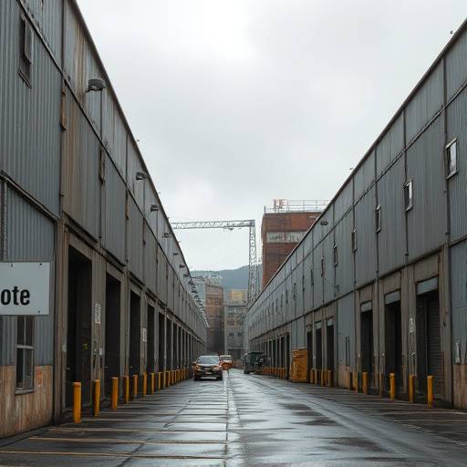 Thumbnail of Industrial Warehouse District highlighting its weathered buildings and loading docks