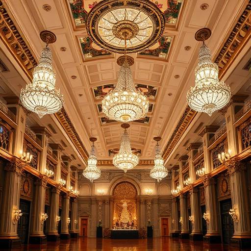 Thumbnail of the Grand Ballroom showcasing its chandeliers and ornate details